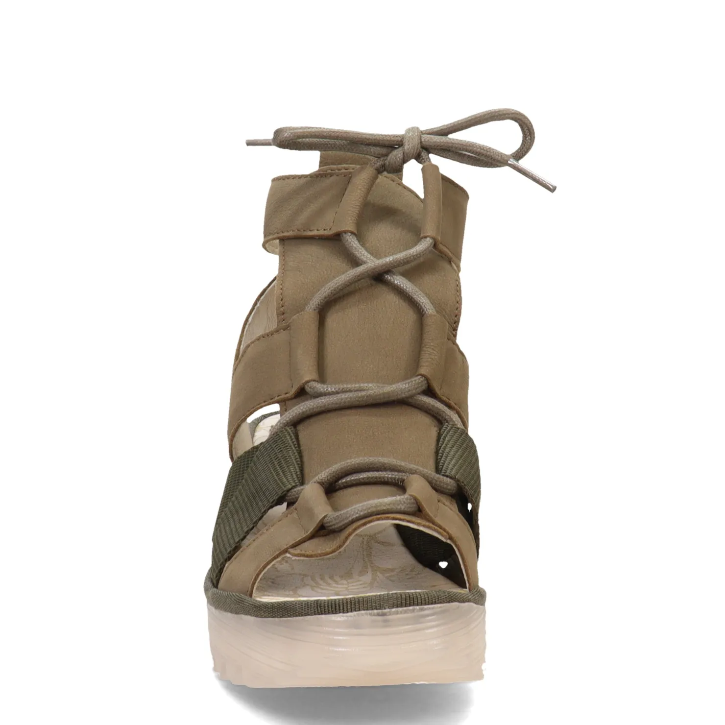 Wedges*Fly London Women's , Yaca Sandal Khaki