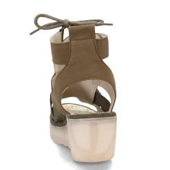 Wedges*Fly London Women's , Yaca Sandal Khaki