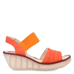 Wedges*Fly London Women's , Yiko Sandal Devil Red