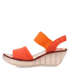 Wedges*Fly London Women's , Yiko Sandal Devil Red