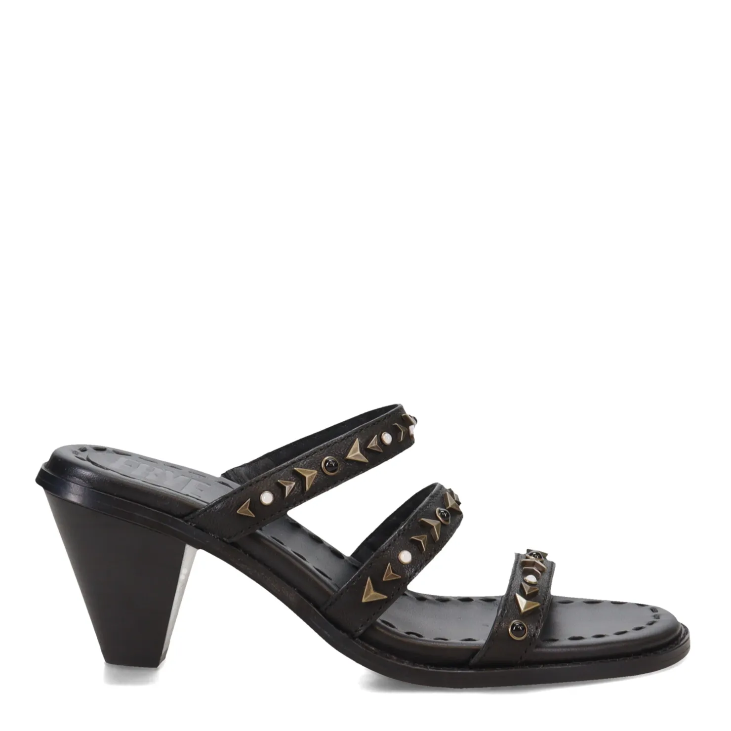 Heeled Sandals*Frye Women's , Estelle Studded Sandal Black