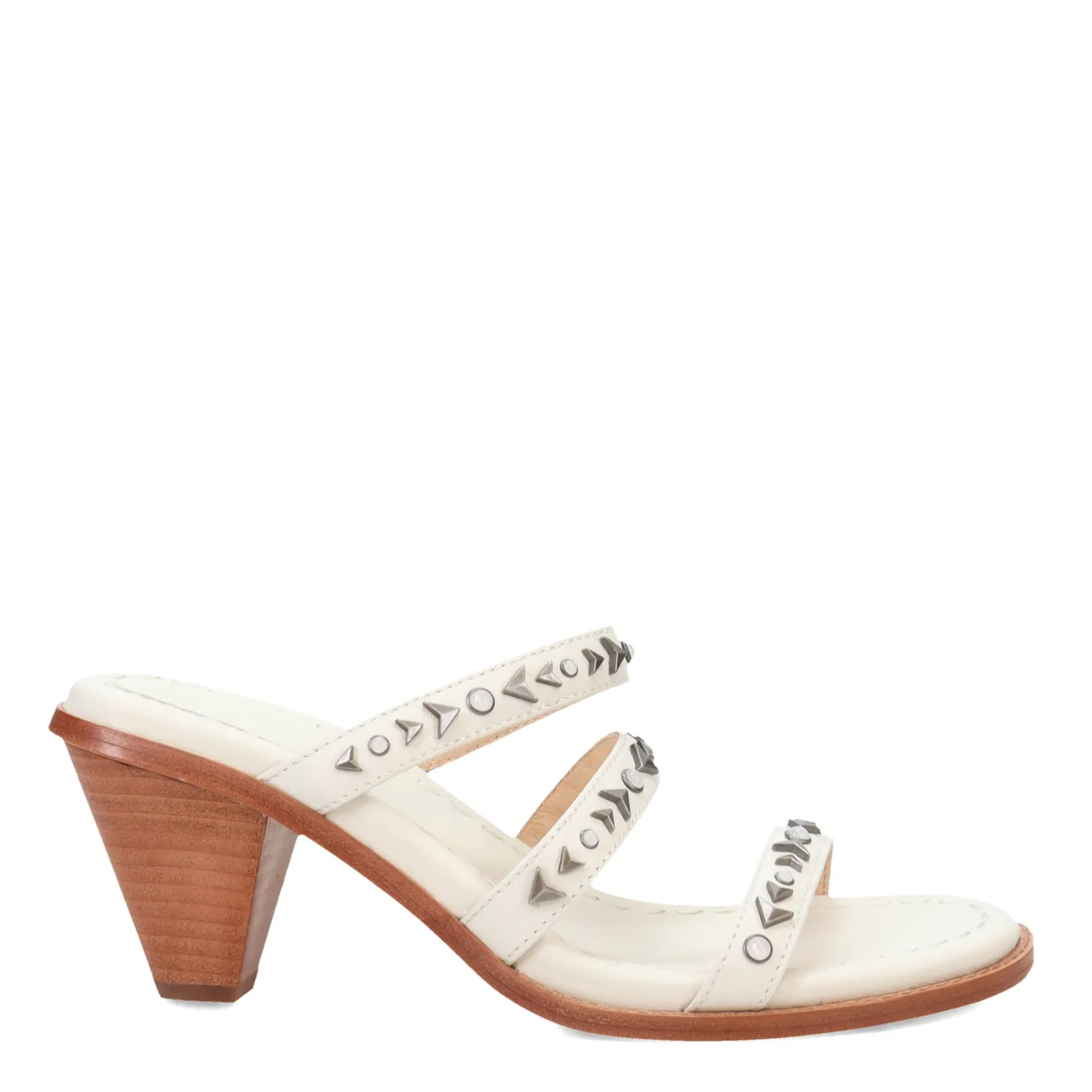 Heeled Sandals*Frye Women's , Estelle Studded Sandal White