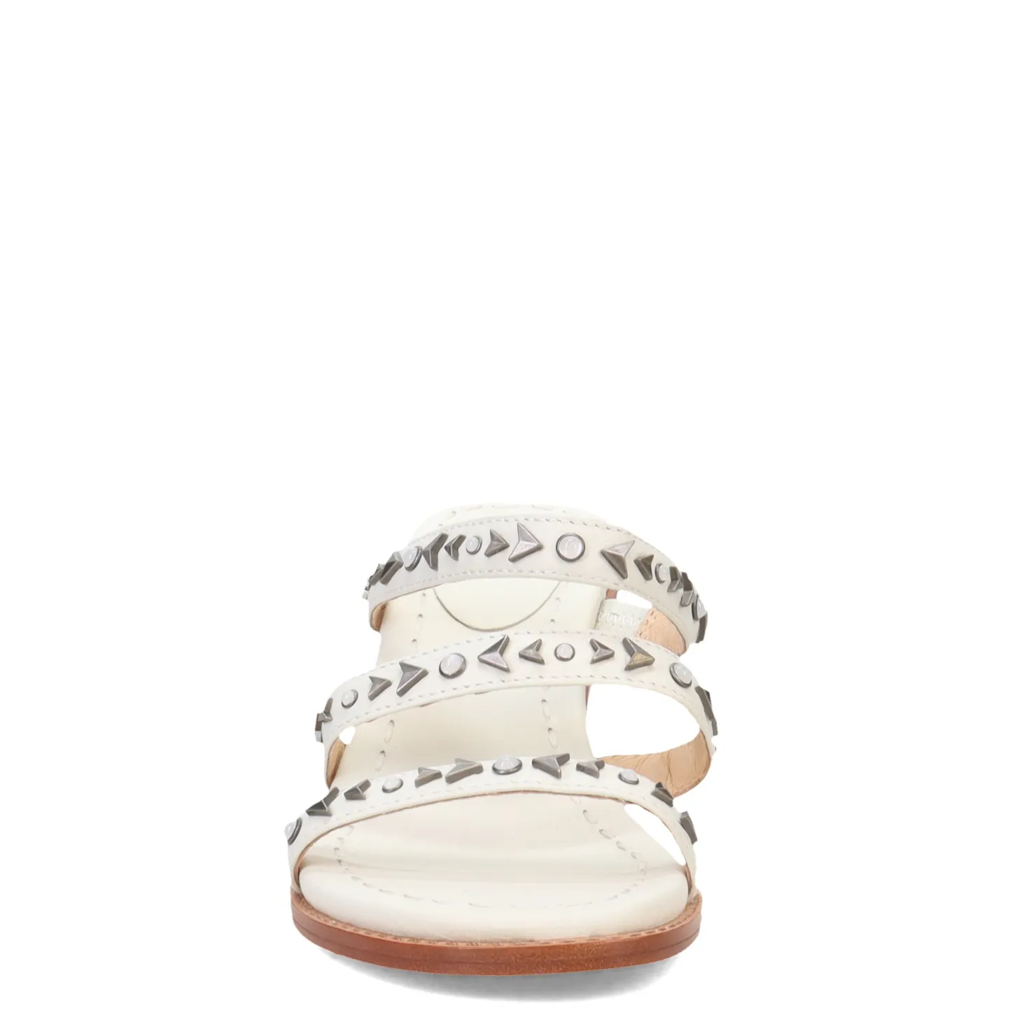 Heeled Sandals*Frye Women's , Estelle Studded Sandal White