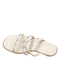 Heeled Sandals*Frye Women's , Estelle Studded Sandal White
