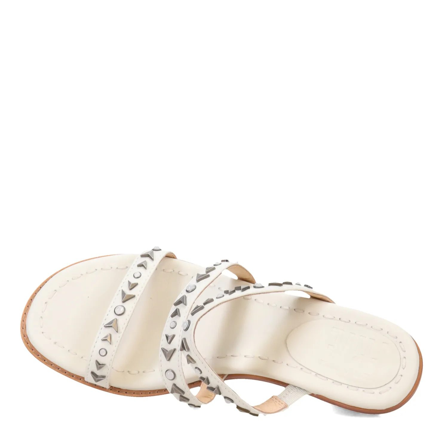 Heeled Sandals*Frye Women's , Estelle Studded Sandal White