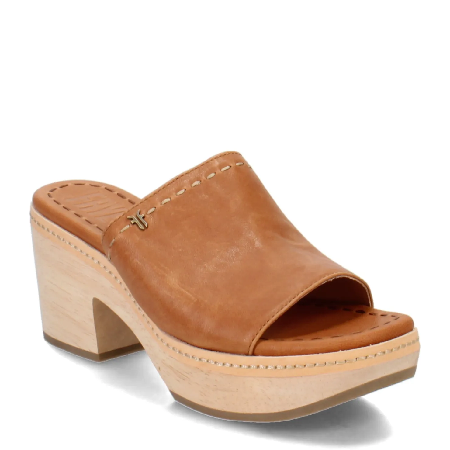 Heeled Sandals*Frye Women's , Hazel Slide Sandal Tan