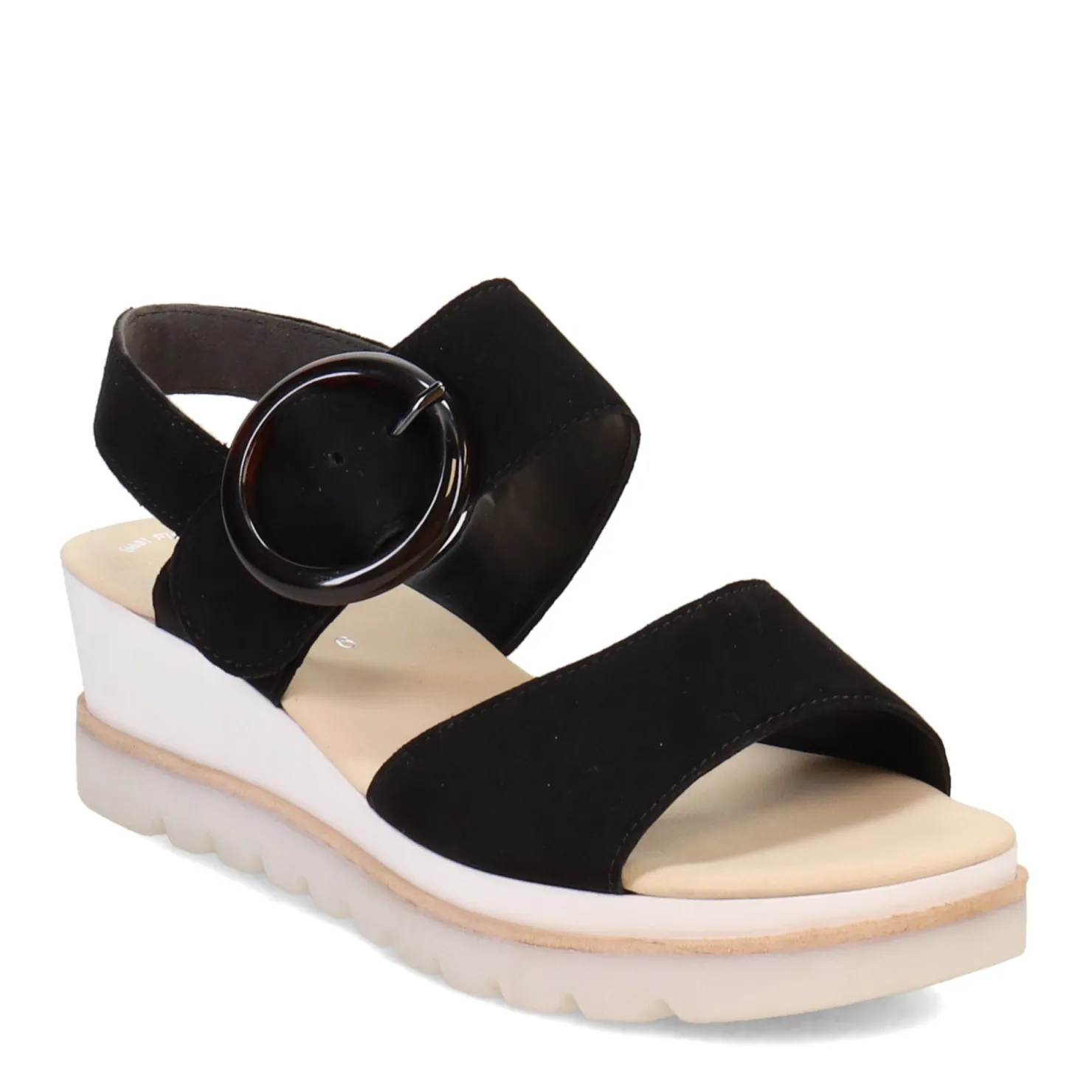 Wedges*Gabor Women's , Wedge Ankle Strap 84.645 Sandal Black