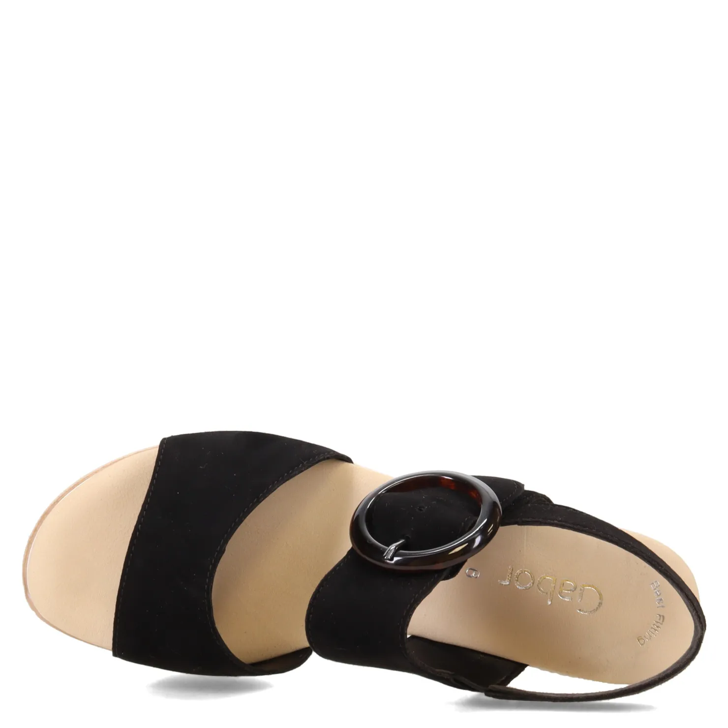 Wedges*Gabor Women's , Wedge Ankle Strap 84.645 Sandal Black
