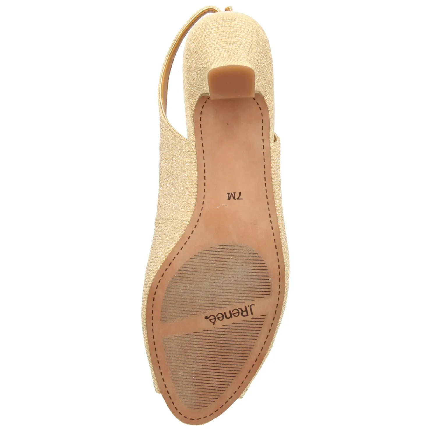 Heeled Sandals*J Renee Women's , Jenvey Sandal Gold Glitter