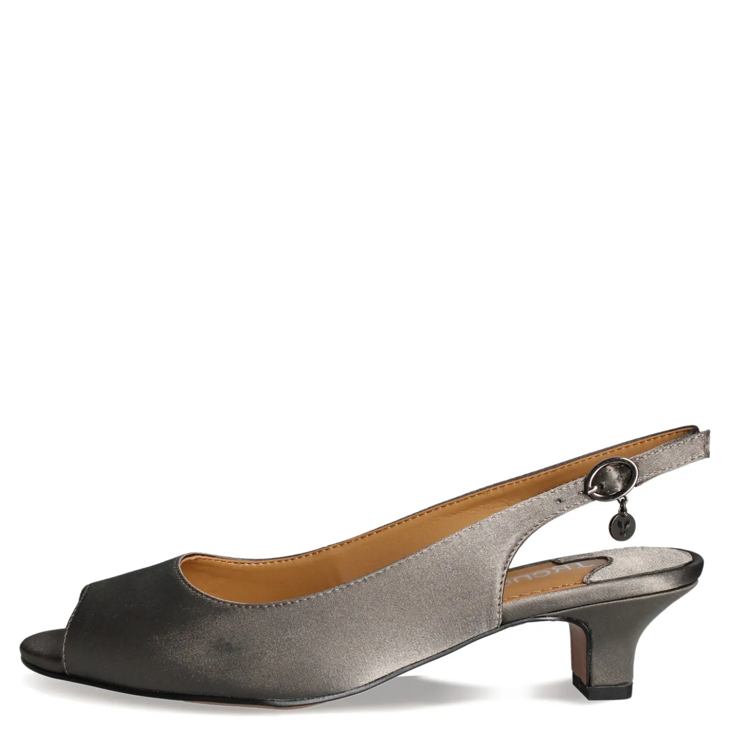Heeled Sandals*J Renee Women's , Jenvey Sandal Grey Satin