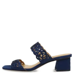 Heeled Sandals*J Renee Women's , Keetan Sandal Navy