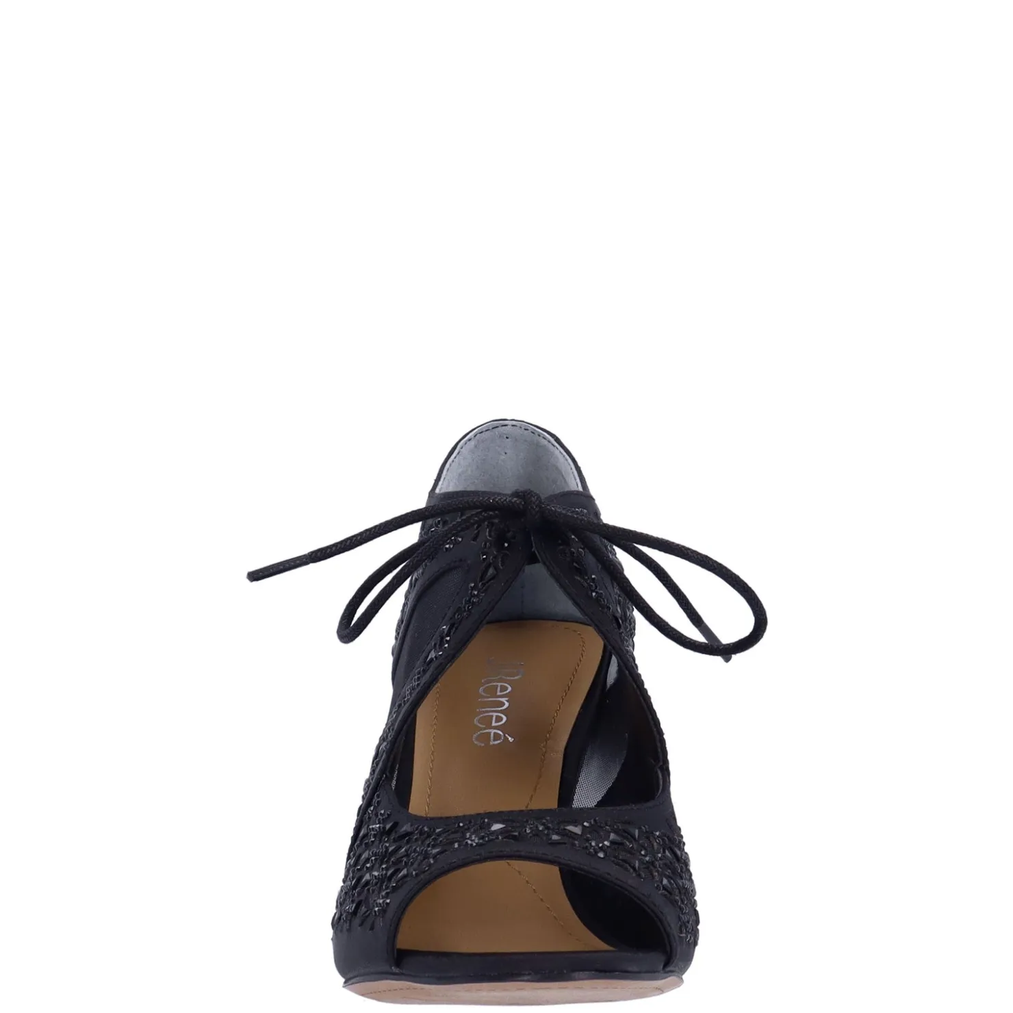 Heeled Sandals*J Renee Women's , Kiandra Pump Black Satin