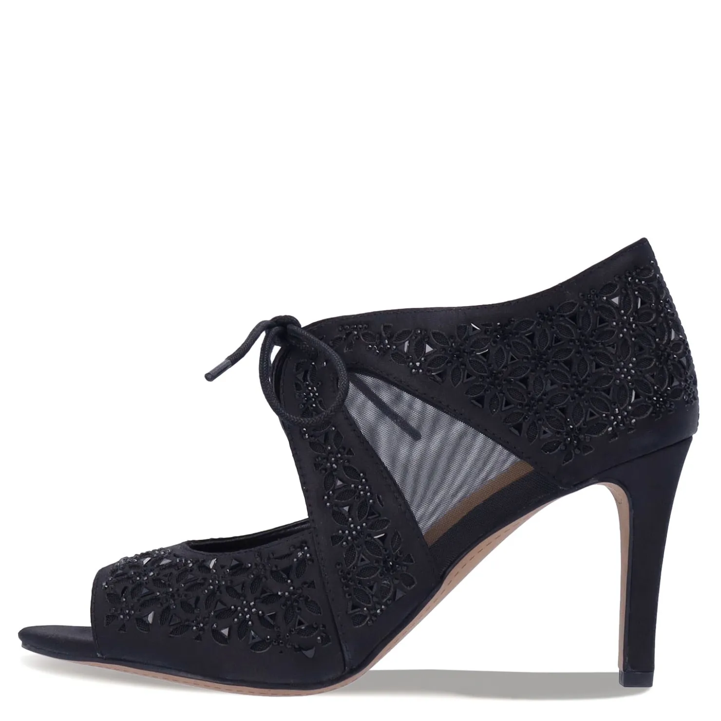 Heeled Sandals*J Renee Women's , Kiandra Pump Black Satin