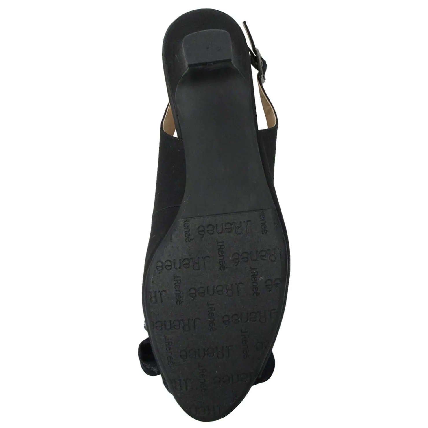 Heeled Sandals*J Renee Women's , Leonelle Sandal Black Satin
