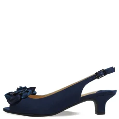 Heeled Sandals*J Renee Women's , Leonelle Sandal Navy