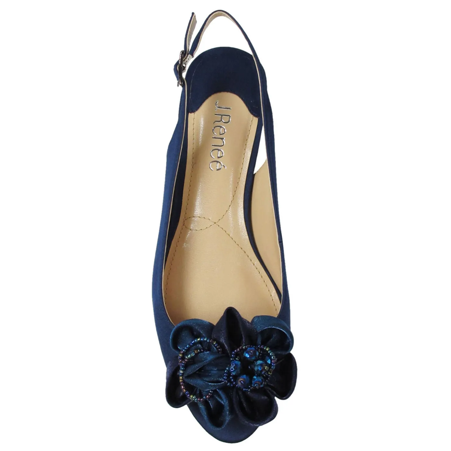 Heeled Sandals*J Renee Women's , Leonelle Sandal Navy