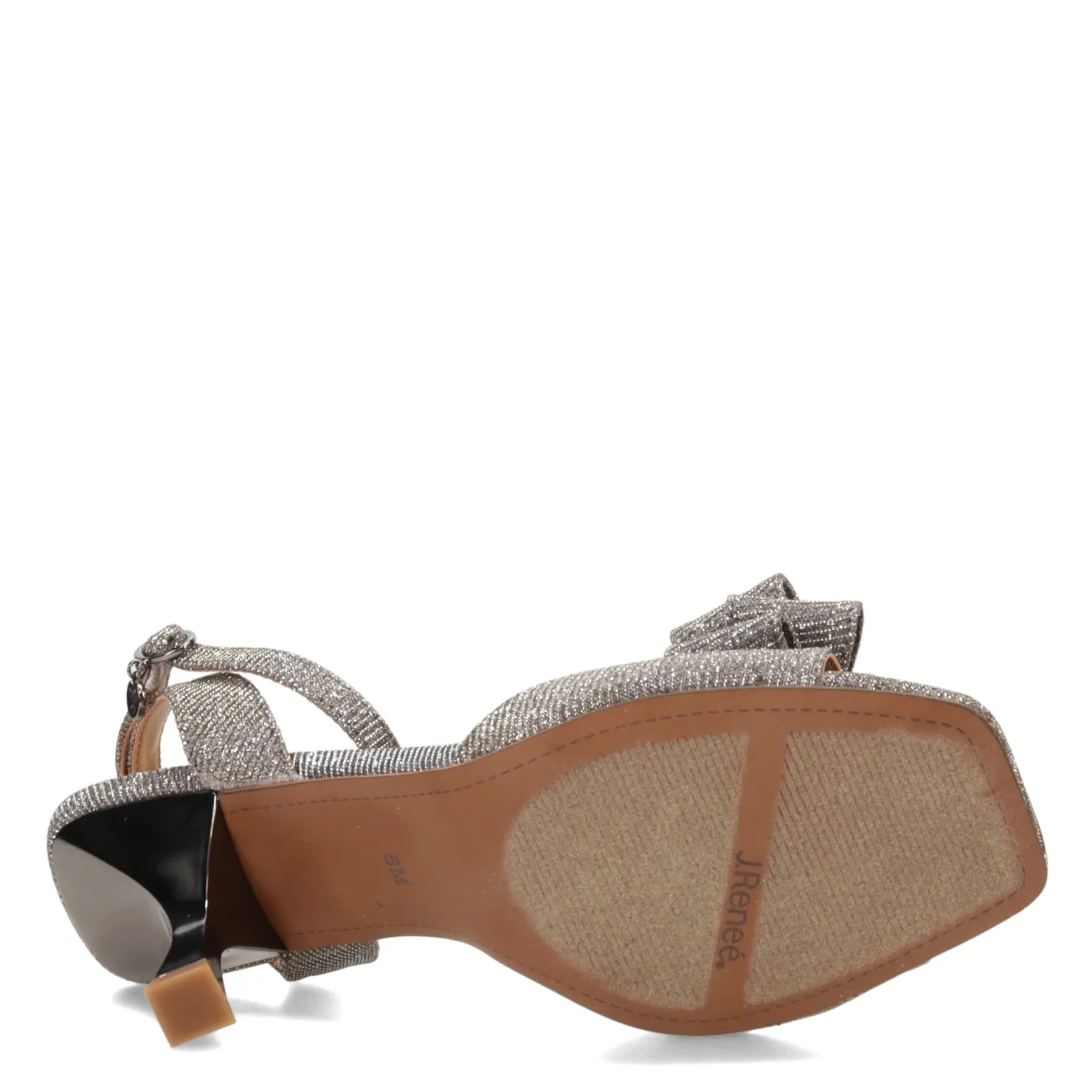 Heeled Sandals*J Renee Women's , Nishia Sandal Pewter Glitter