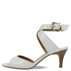 Heeled Sandals*J Renee Women's , Soncino Sandal White Leather