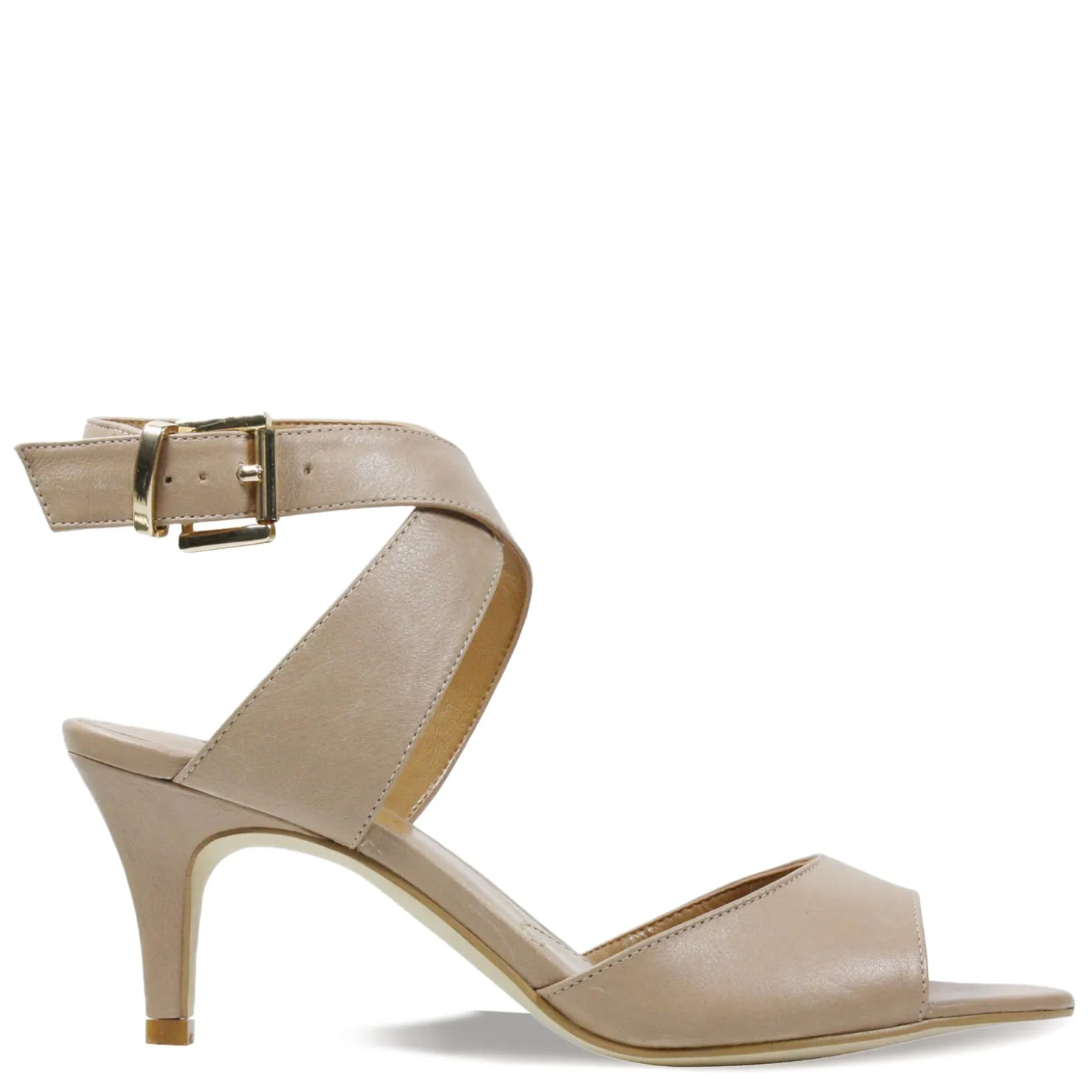 Heeled Sandals*J Renee Women's , Soncino Sandal Nude Leather