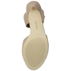 Heeled Sandals*J Renee Women's , Soncino Sandal Nude Leather