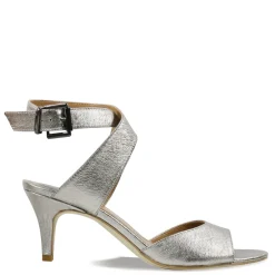 Heeled Sandals*J Renee Women's , Soncino Sandal Taupe Metallic Nappa