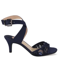 Heeled Sandals*J Renee Women's , Soncino Sandal Navy