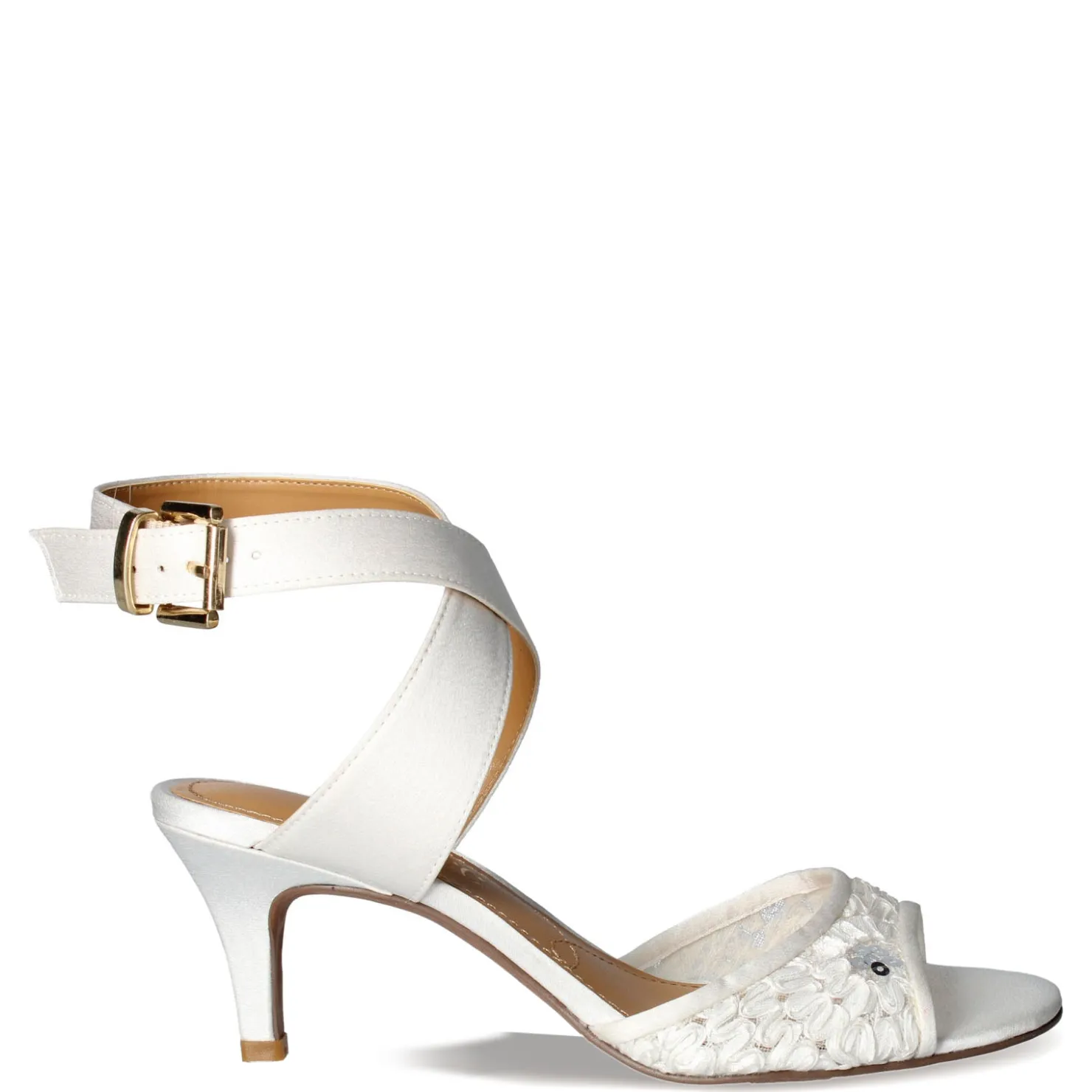 Heeled Sandals*J Renee Women's , Soncino Sandal White