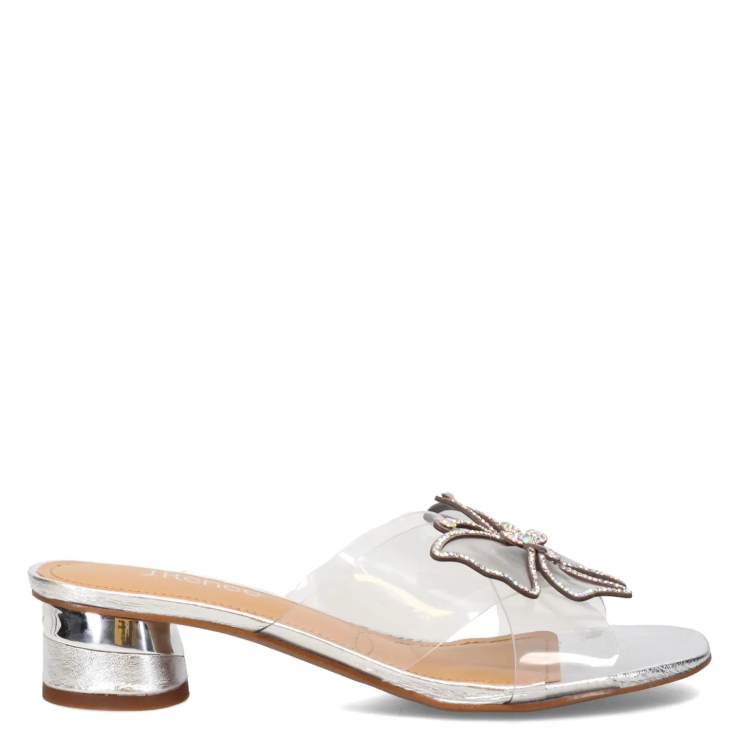 Heeled Sandals*J Renee Women's , Sumitra Sandal Silver