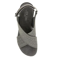 Wedges*JBU by Jambu Women's , Alyssa Sandal Grey