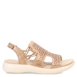 Footbed Sandals*JBU by Jambu Women's , Francis Sandal Light Tan