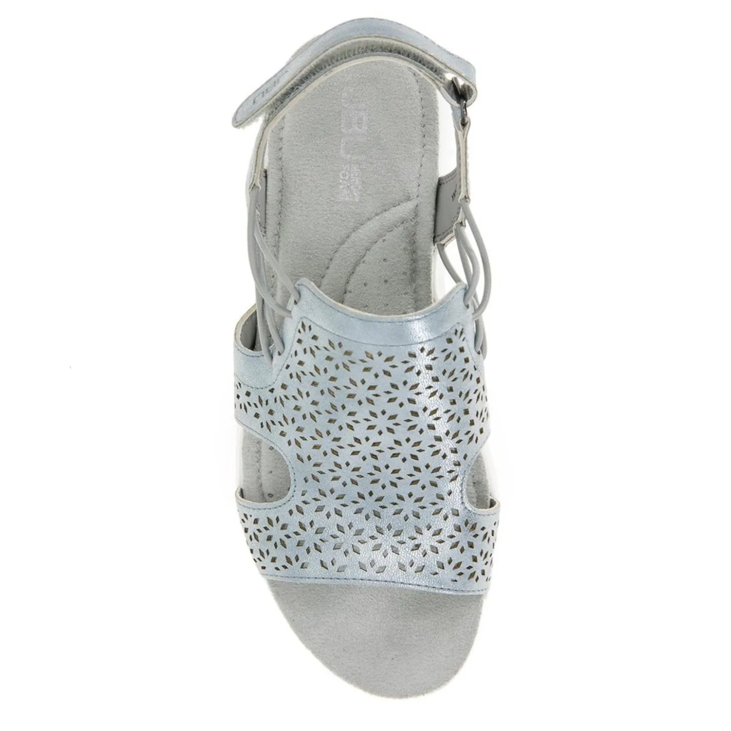 Footbed Sandals*JBU by Jambu Women's , Francis Sandal Sky Blue