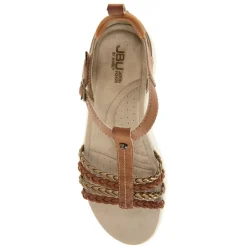 Footbed Sandals*JBU by Jambu Women's , Prague Sandal Brown/Bronze