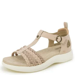 Footbed Sandals*JBU by Jambu Women's , Prague Sandal Light Beige/Tan