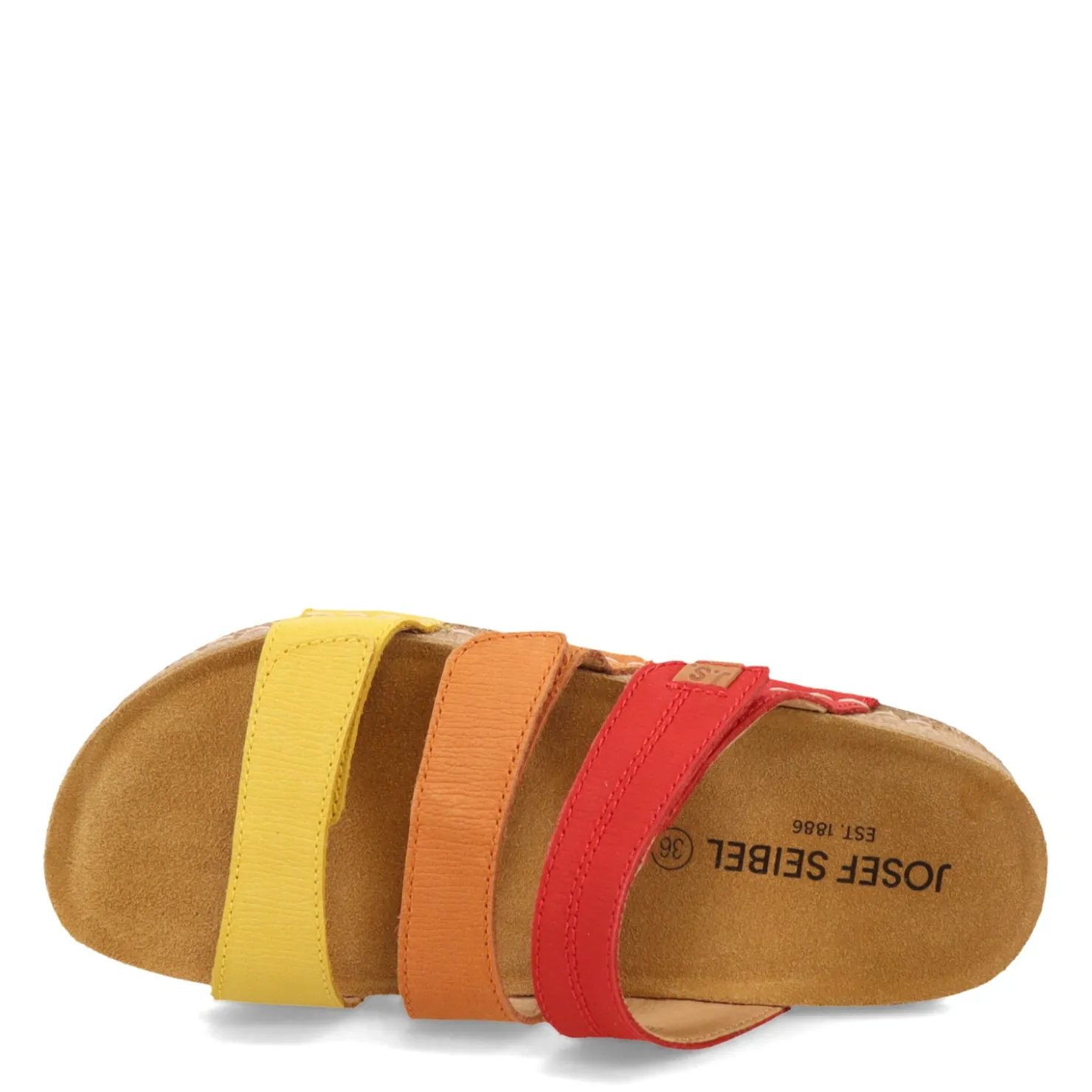 Footbed Sandals*Josef Seibel Women's , Hannah 03 Sandal Yellow Multi