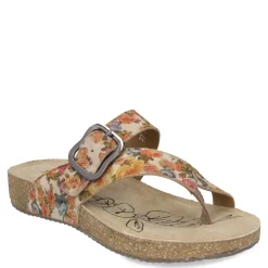 Flip Flops*Josef Seibel Women's , Tonga 77 Sandal Beige Multi Floral