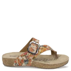 Flip Flops*Josef Seibel Women's , Tonga 77 Sandal Beige Multi Floral