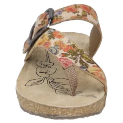 Flip Flops*Josef Seibel Women's , Tonga 77 Sandal Beige Multi Floral