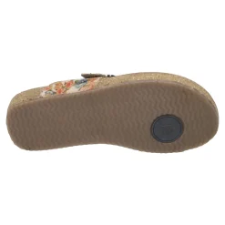 Flip Flops*Josef Seibel Women's , Tonga 77 Sandal Beige Multi Floral