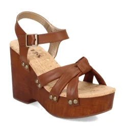 Heeled Sandals*Korks Women's , Dawson Sandal Brown