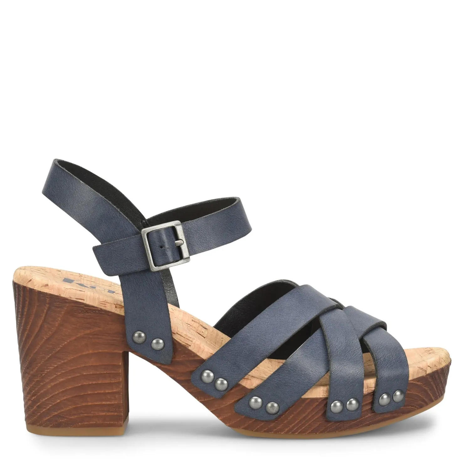 Heeled Sandals*Korks Women's , Naomi Sandal Navy