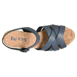 Heeled Sandals*Korks Women's , Naomi Sandal Navy