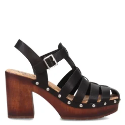 Heeled Sandals*Korks Women's , Whitney Platform Sandal Black