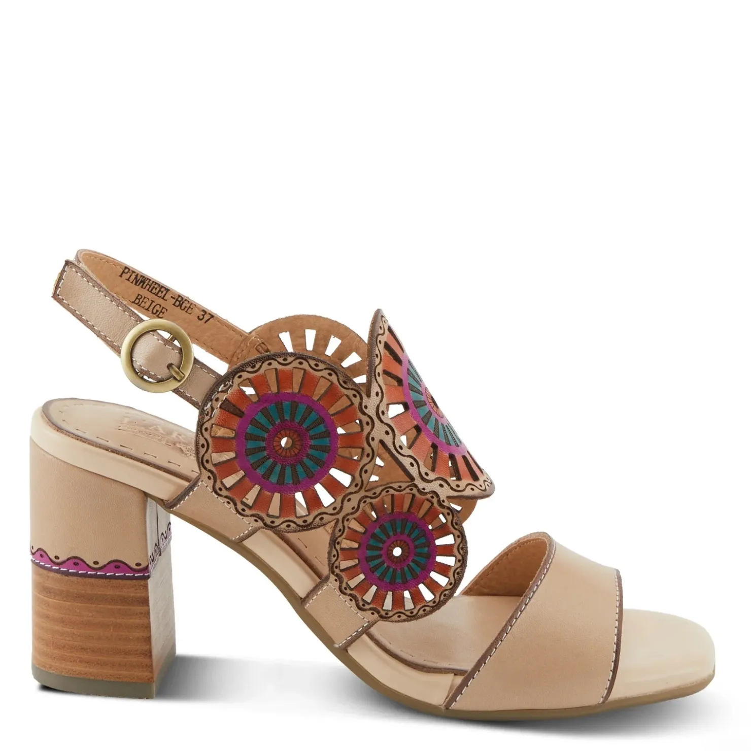Women's L'Artiste By Spring Step, Pinwheel Sandal|L Artiste