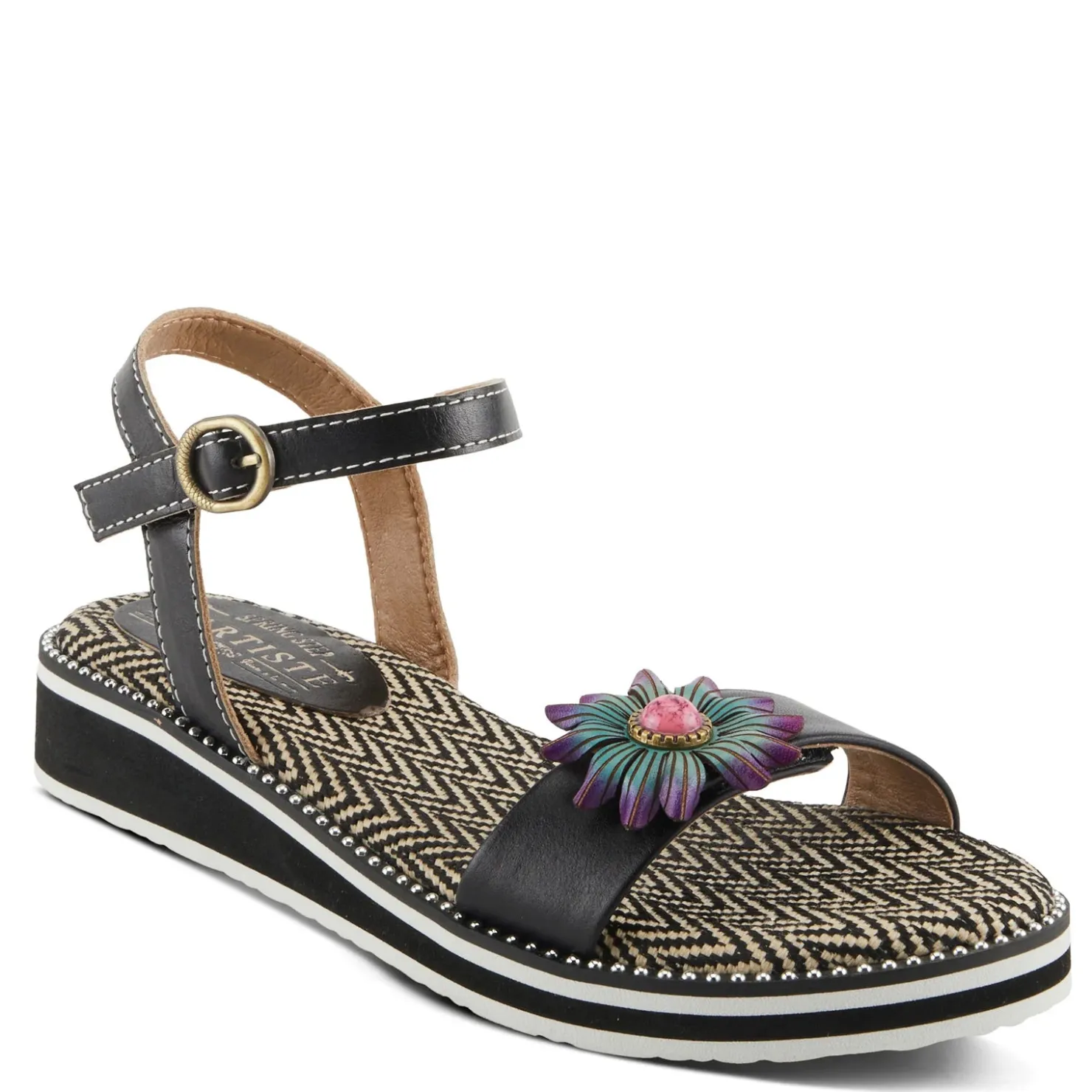 Women's L'Artiste By Spring Step Tilton Wedge Sandal|L Artiste Clearance