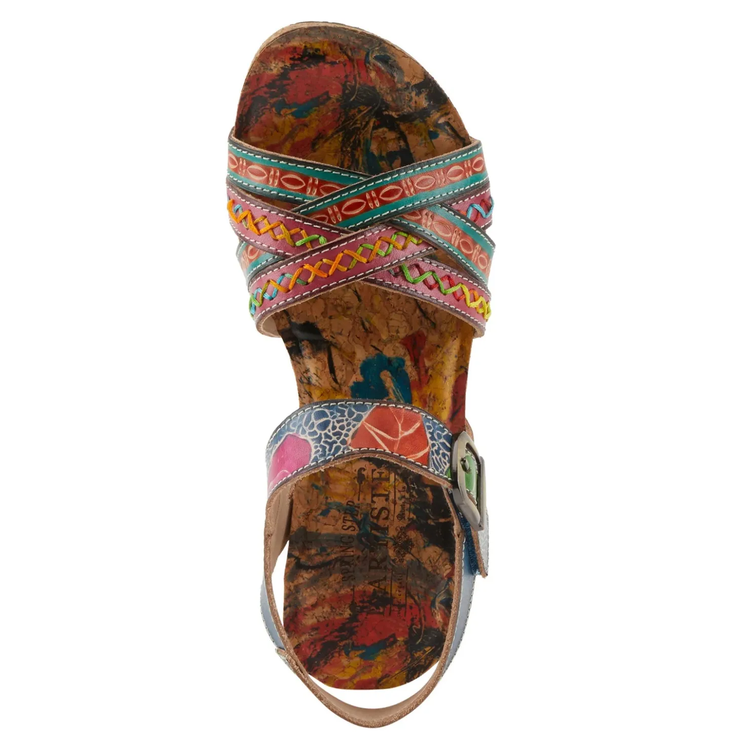 Women's L'Artiste By Spring Step, Bosquet Wedge Sandal|L Artiste Clearance