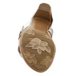 Heeled Sandals*L Artiste Women's L'Artiste By Spring Step, Aromas Sandal White Multi