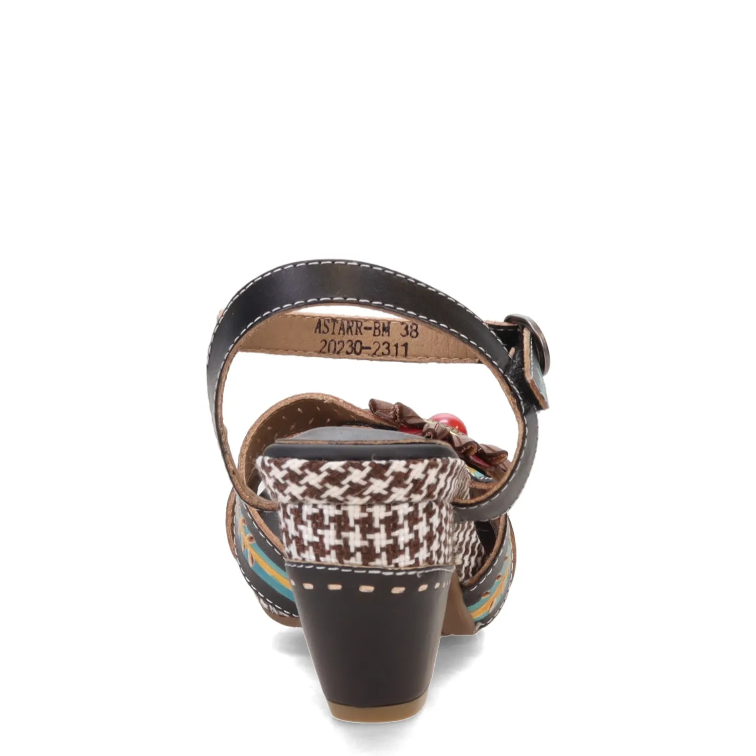 Heeled Sandals*L Artiste Women's L'Artiste by Spring Step, Astarr Sandal Black Multi