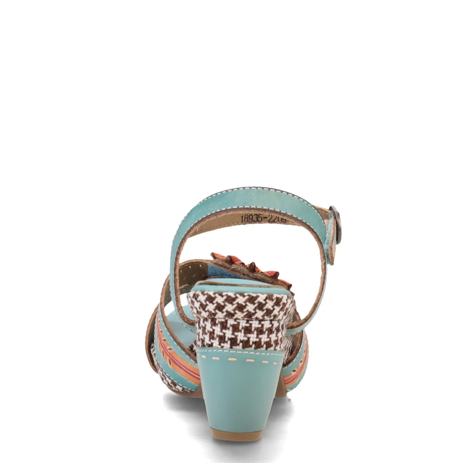 Heeled Sandals*L Artiste Women's L'Artiste by Spring Step, Astarr Sandal Sky Blue Multi