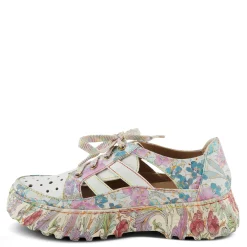 Fashion & Street*L Artiste Women's L'Artiste by Spring Step, Bodes Sneaker White Multi