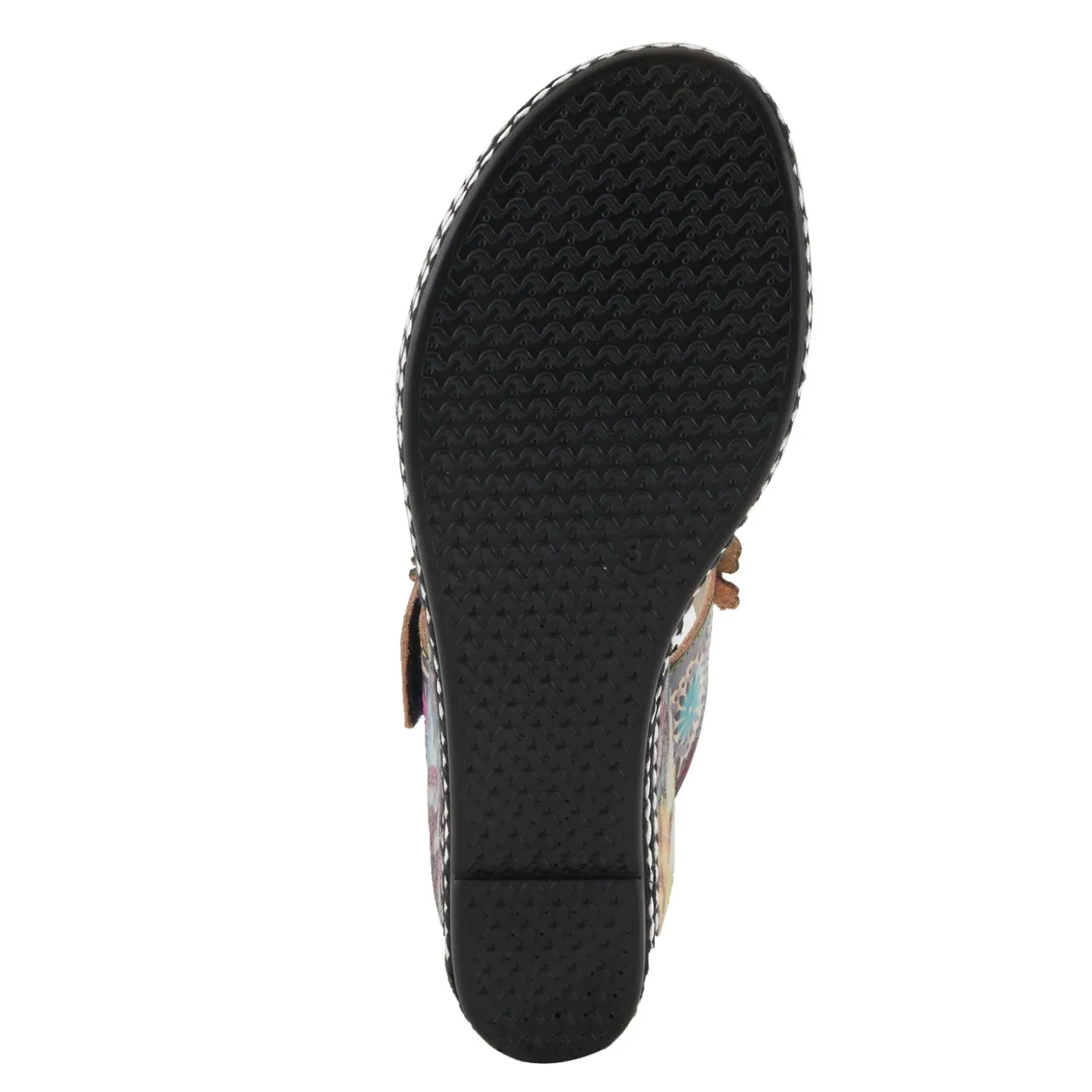 Wedges*L Artiste Women's L'Artiste By Spring Step, Coastal Sandal Navy Multi